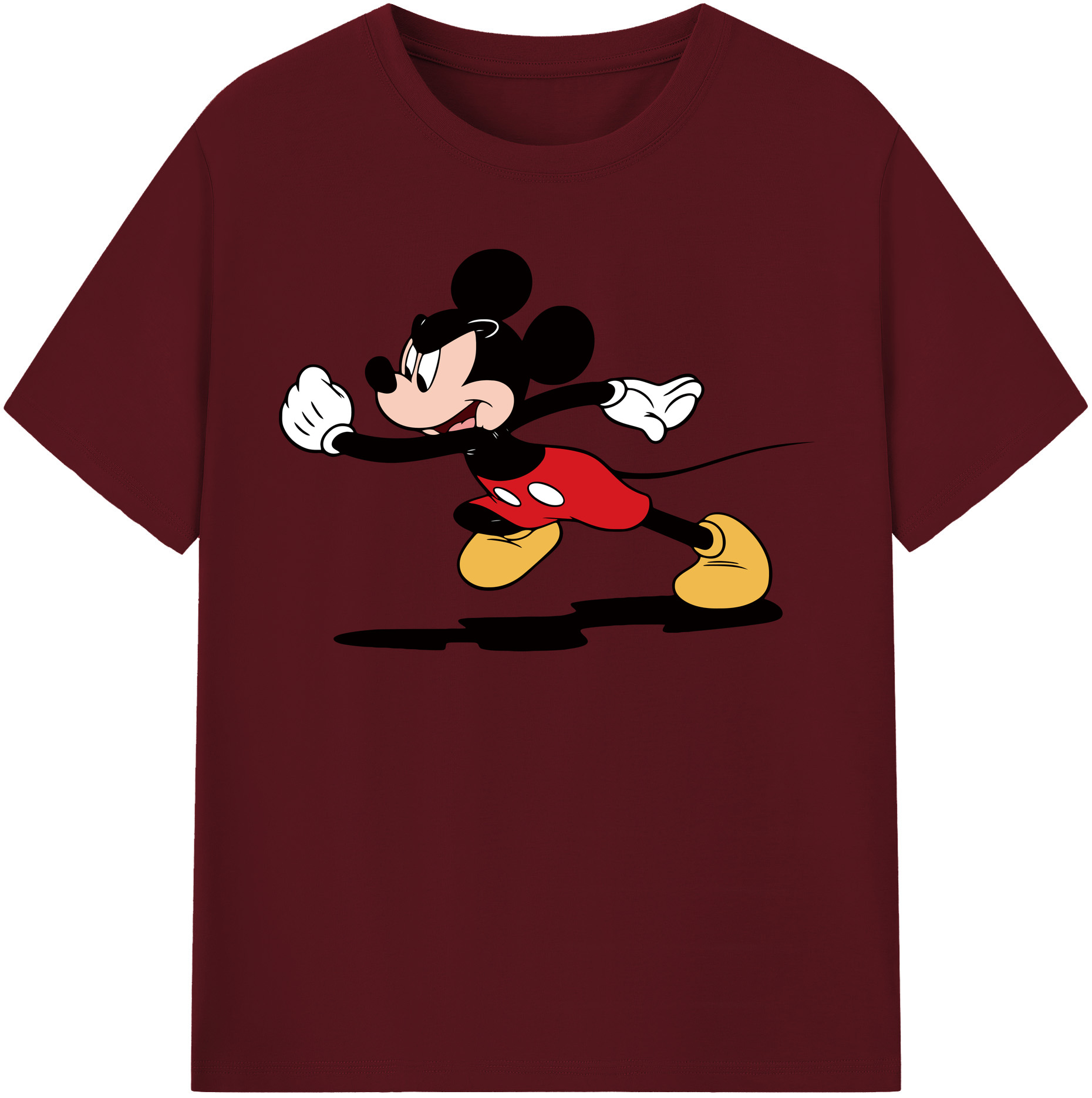 （画像用） ミッキーマウス Mickey Mouse 綿100％半袖Tシャツ（フロントプリント）